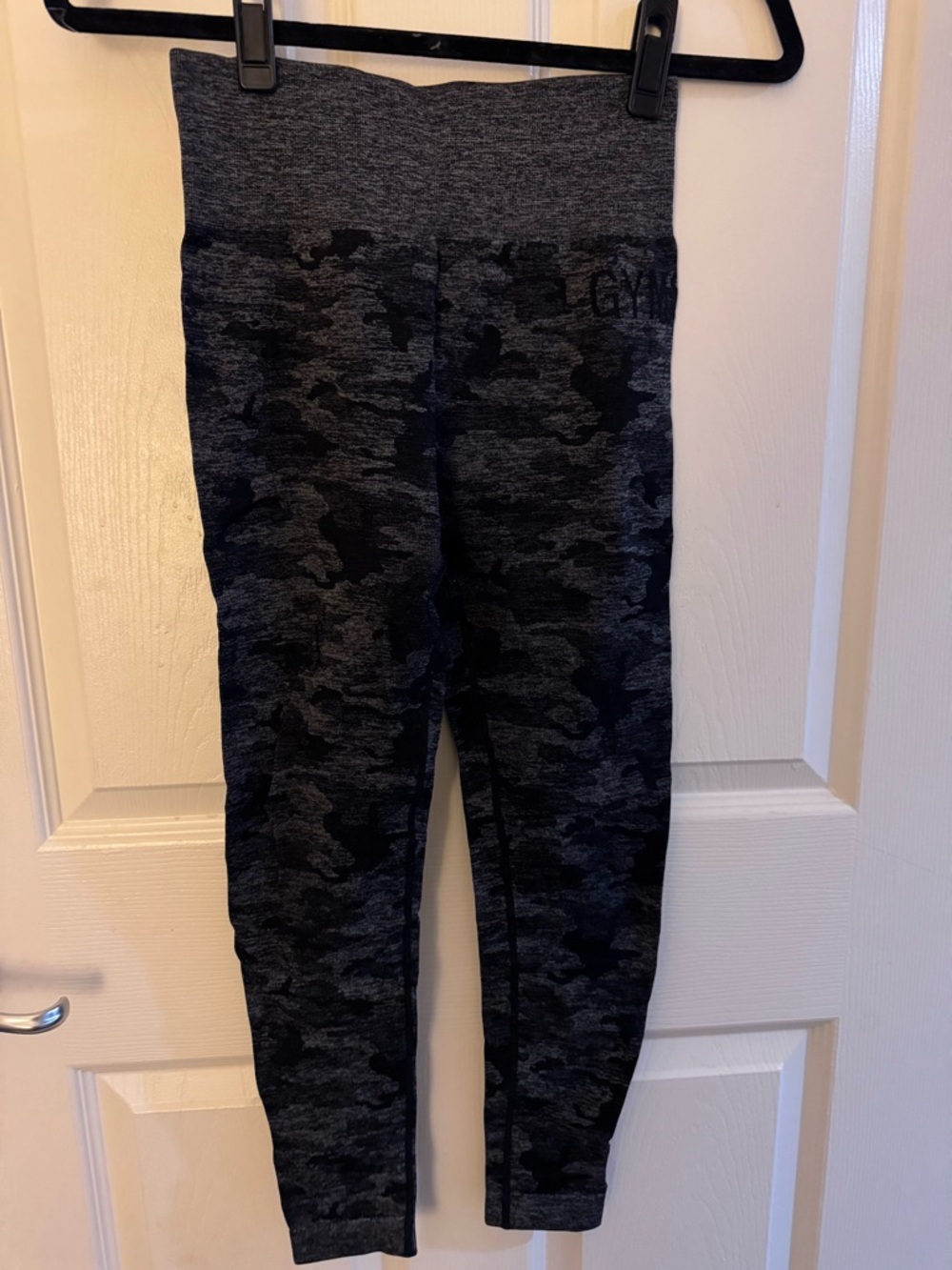 Gymshark Dark Gray Camo High-Waist Leggings